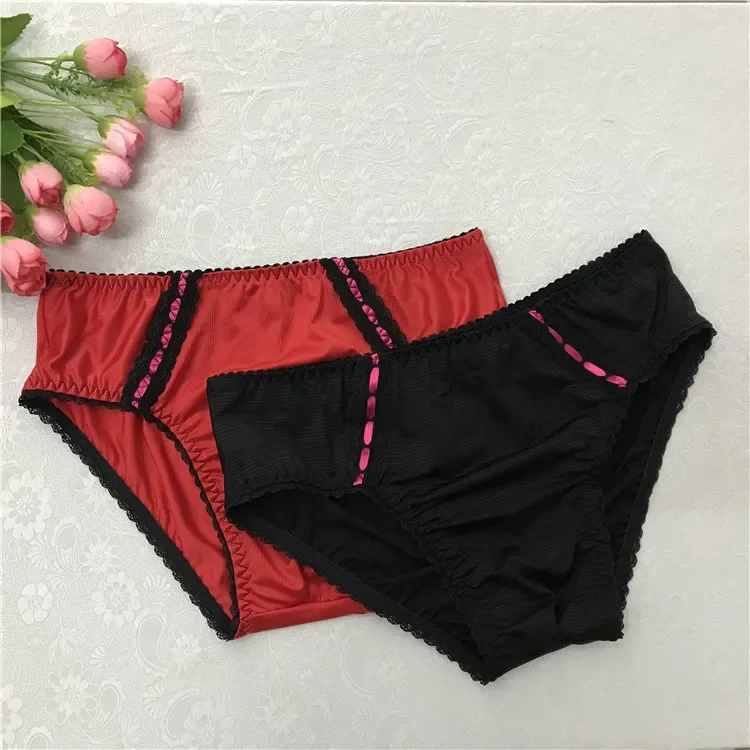 

New Men's Sexy Briefs Sissy Lace Stretch Personal Fit Soft Comfortable Panties Men Silky Smooth Underwear