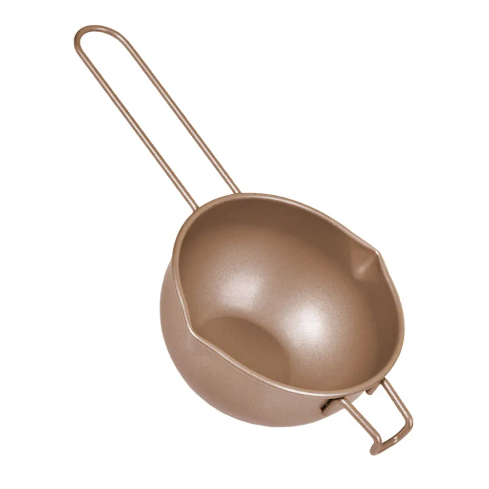 

Carbon Steel Chocolate Melting Pot Rust Resistant Long Handle Kitchen Tool For Diy Homemade Treats Steel Melt Bowl Warm Keeping