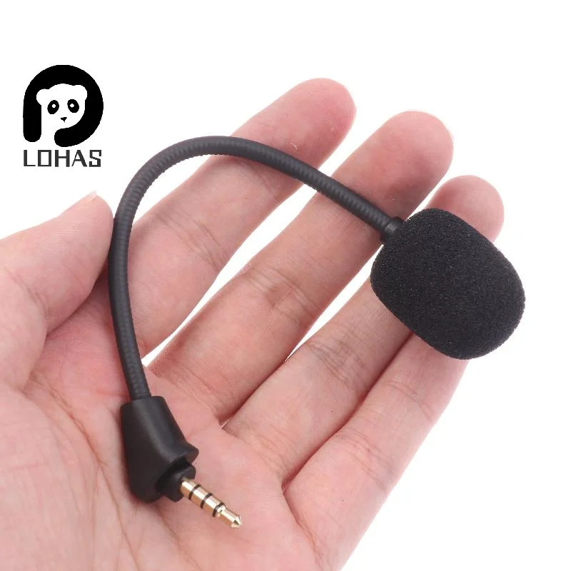 1 Uds. Auriculares para juegos para Kingston HyperX Cloud 2 II X Core Pro Silver Cloudx micrófono de juego de repuesto micrófono de 3,5mm
