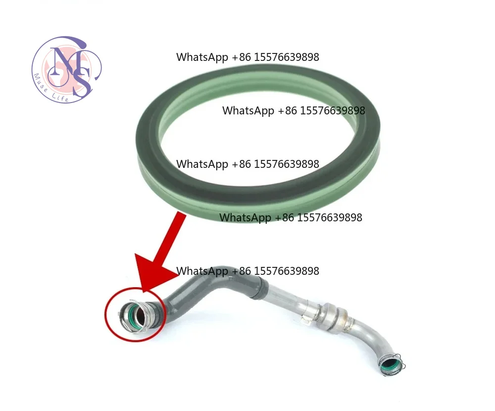 ZOCI-Turbo Intercooler Hose Seal Ring 144603877R 7701070785 For Grand Scenic III Kangoo Fluence 1.5dCi Auto Replacement Parts