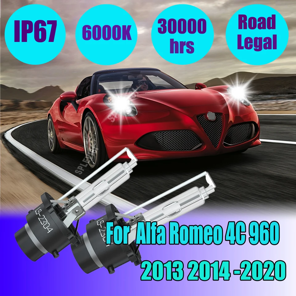

35W D2S White HID Headlight Excellent brightness & Great longevityFor Alfa Romeo 4C 960 2013 2014 2015 2016 2017 2018 2019 2020