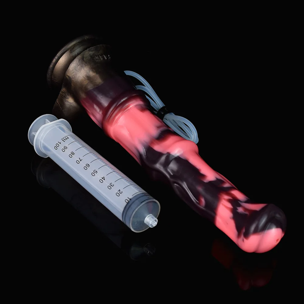 SMMQ التدفق الحصان دسار مع شفط كأس سميكة الشرج المكونات القذف الحصان القضيب للإناث المهبل تدليك ألعاب جنسية #4