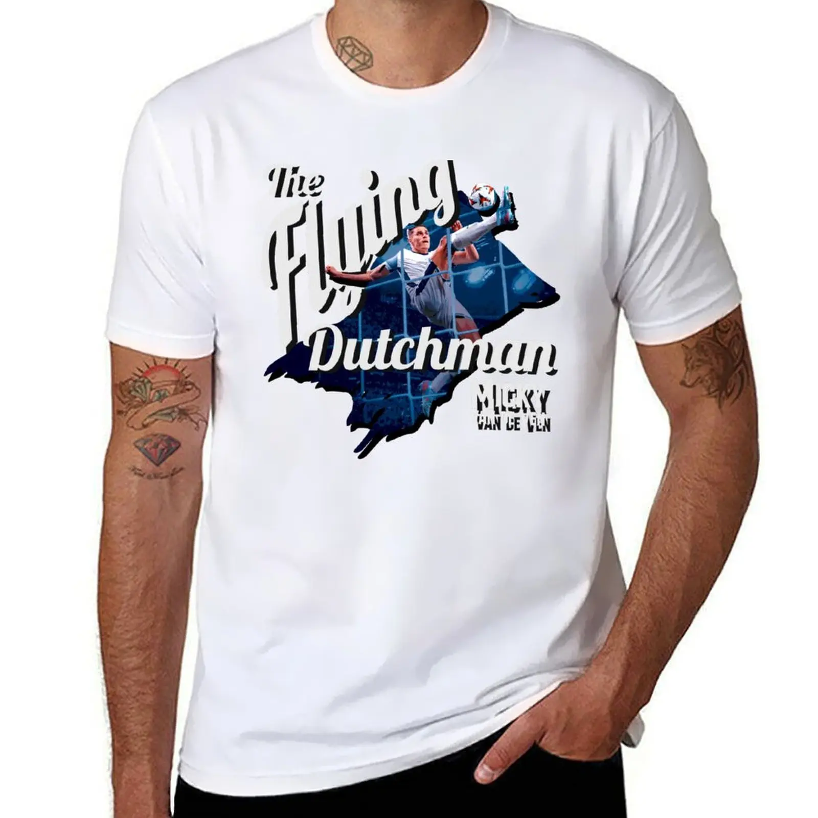 

Micky van de Ven The Flying Dutchman Tottenham T-Shirt t shirt man luxury t shirts for man cotton T-Shirt