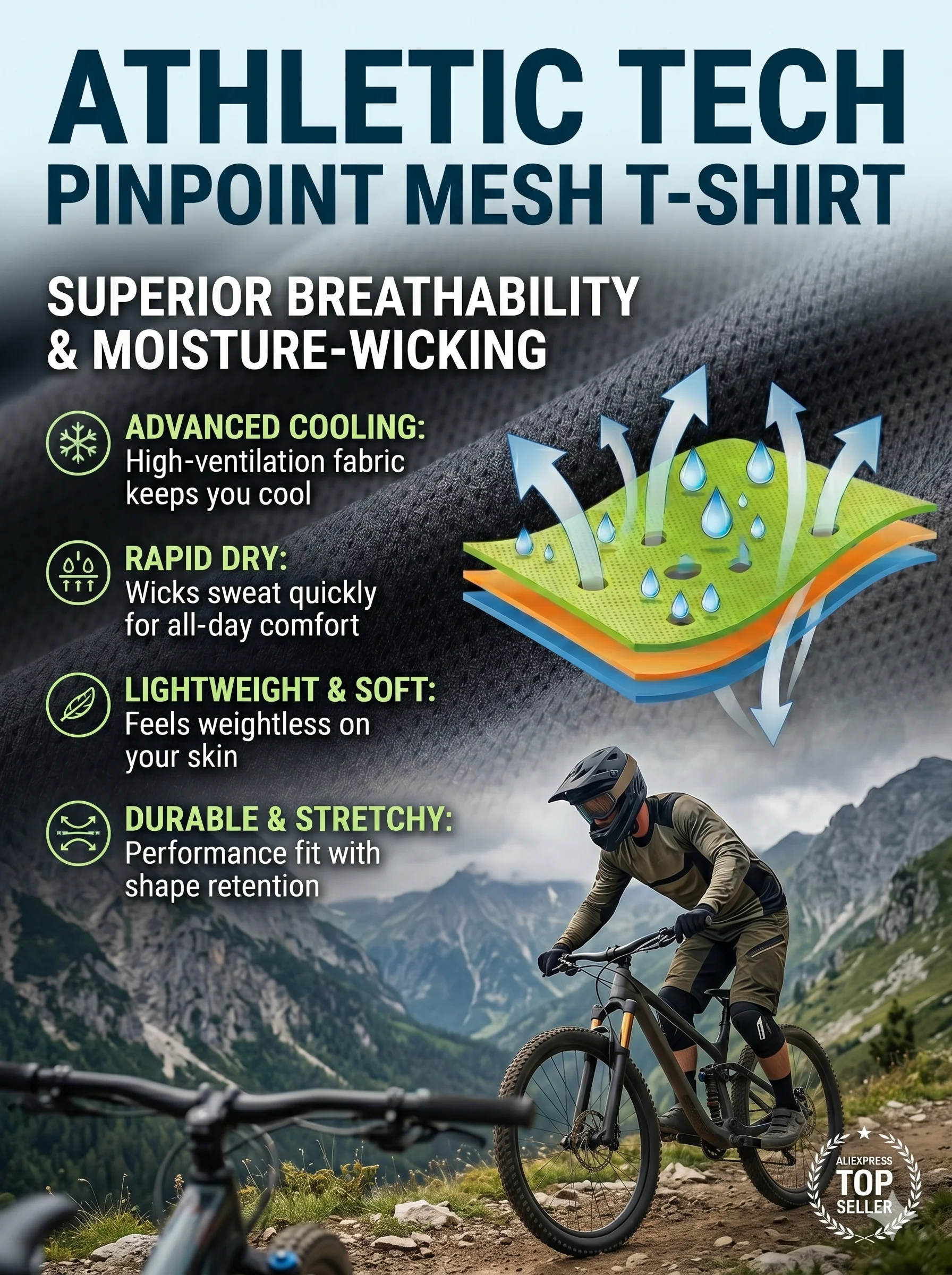 MTB Downhill Mountainbike Langarm-Radtrikot, Familien-Partnerlook, schnelltrocknend, Offroad-Fahrrad-Sporttrikot – Detail 4
