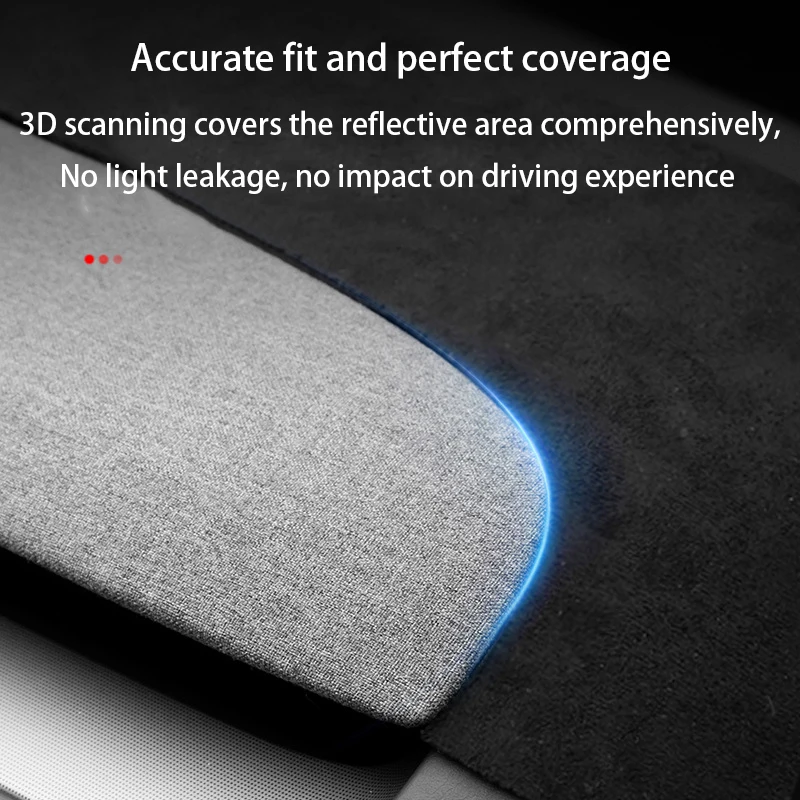 المضادة للأشعة فوق البنفسجية غطاء لوحة القيادة ل تسلا نموذج 3 هايلاند 2024 مركز وحدة التحكم الملحقات داش حصيرة بطانة حماية ظلة #3