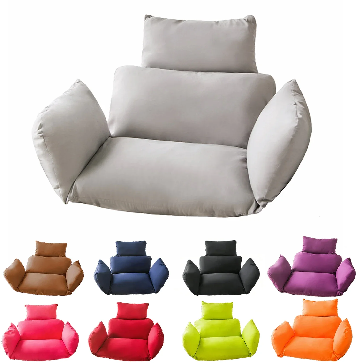 

High Quality Outdoor Beach Chair Pad Hanging Egg Basket Swing Cushions Garden Rattan Basket Modern Patio Swing Chair Cushion