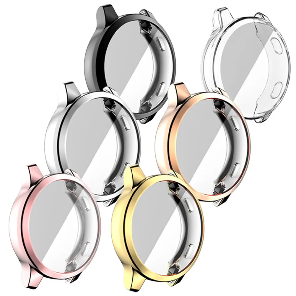 6Pcs Tpu Electroplated Watch Screen Case Premium Material Soft Touch Lightweight Protection for 2S 4S