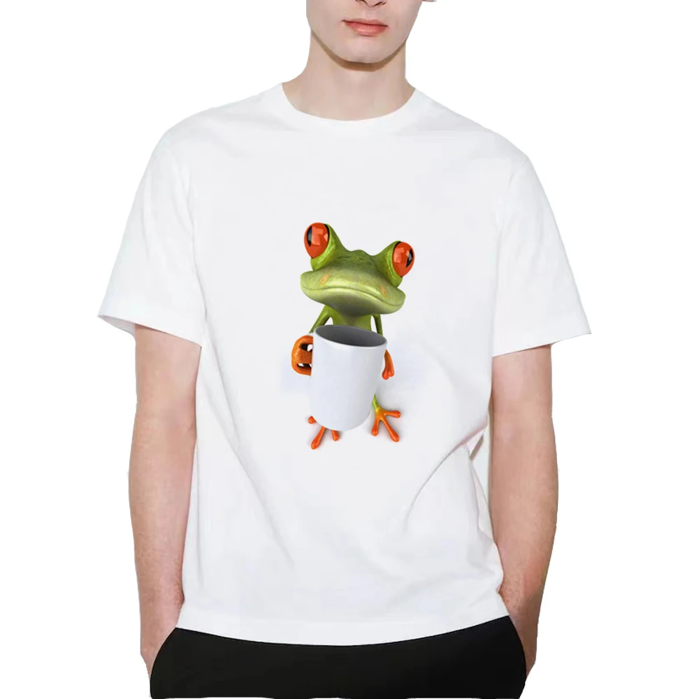 Cute Frog 3D T-shirt Hot Sale Short Sleeve Summer Clothing Fashion Tops Casual Shirt for Men B181