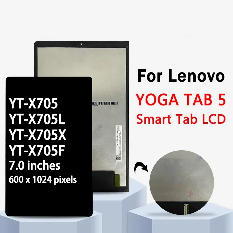 

10.1''inch YT-X705 Display For Lenovo Yoga Tab 5 Smart Tab YT-X705L YT-X705X YT-X705F LCD Touch Screen Digitizer Assembly Panel
