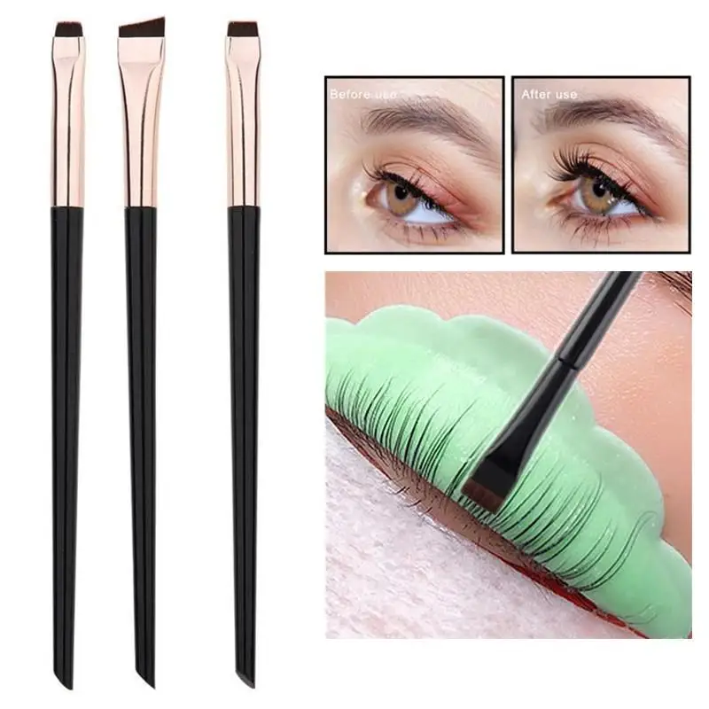 Flat Head Eyelash Styling Brush Perm Brush for Lash Lift Lamination Separating Tool Essential for Eyelash Extensions