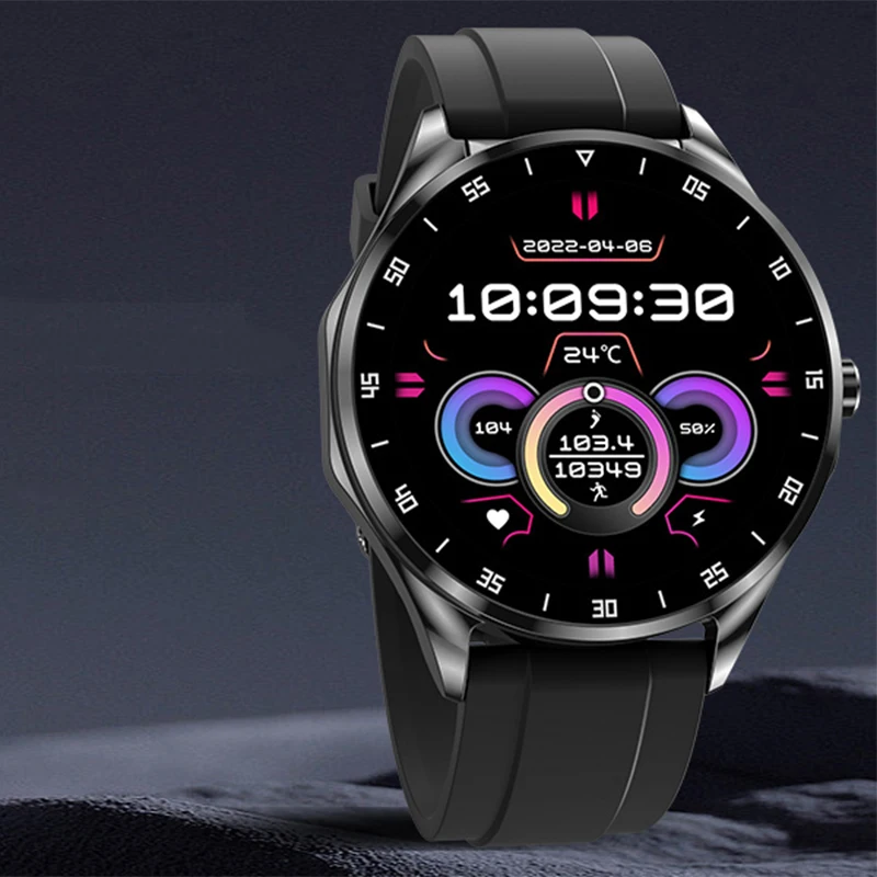 2024 new watch with built-in earphones supporting wireless charging, Bluetooth calling, 1.43-inch AMOLED screen smart watch