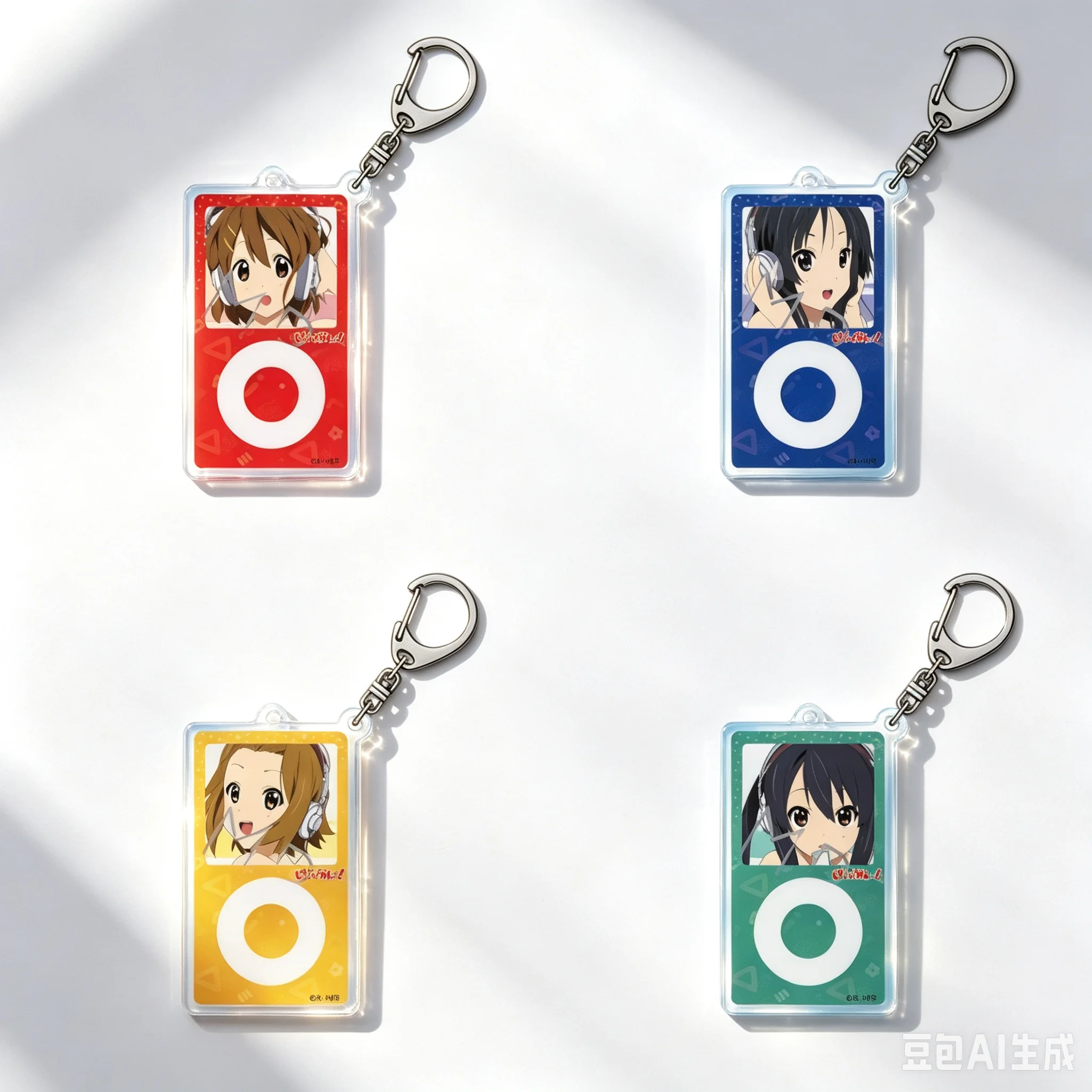 6CM Аниме K-On! Акриловые брелоки с подвесками Yui Hirasawa/Mio Akiyama, украшения для сумок, подарки с персонажами мультфильмов для друзей