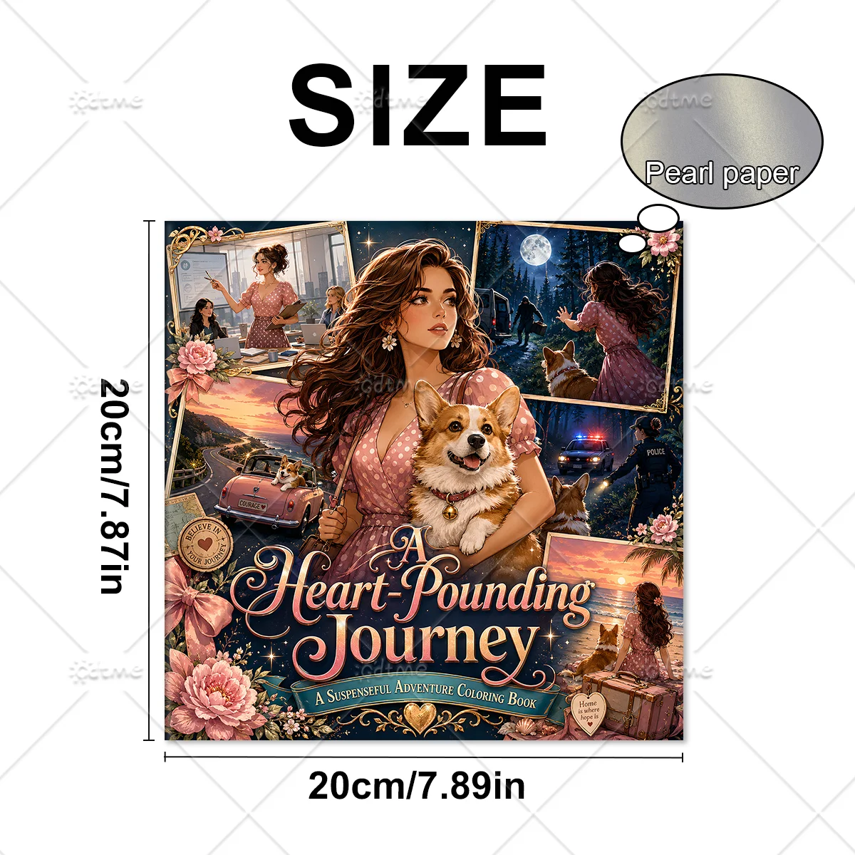 Heart Pounding Journey Coloring Book for Adults A Heart-Pounding Journey Stress Relief Relaxation Gift for Women