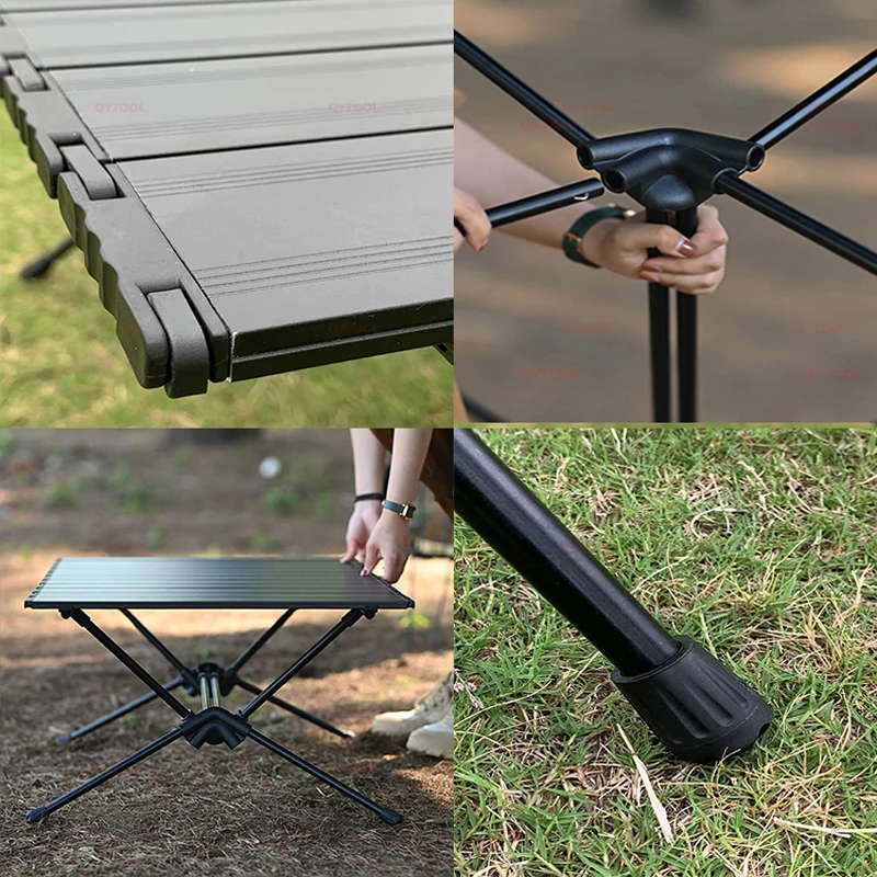 Camping Table Height Adjustable Foldable Outdoor Folding Table Furniture Portable Lightweight Table Hiking  Picnic Tourist BBq