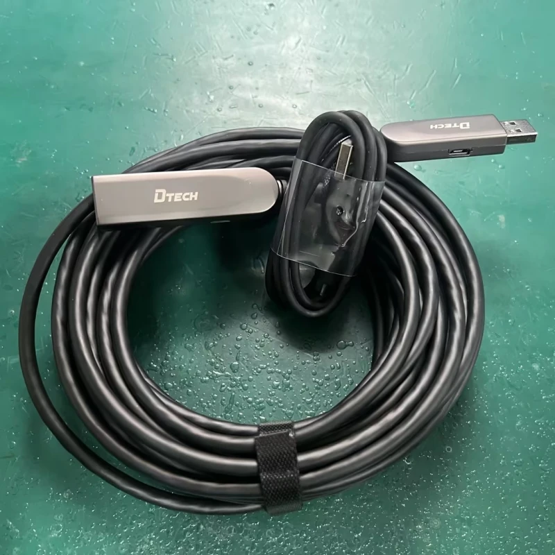 DTECH DT-2316 ذكر إلى أنثى كابل الألياف الضوئية USB3.0 AM إلى USB AF نقل البيانات تمديد كابل 5 متر 15 متر 50 متر