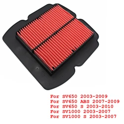 Motorcycle Air Intake Filter Cleaner Air Filter Element For Suzuki SV650 ABS SV650S 2003-2009 SV1000 SV1000S 2003-2007