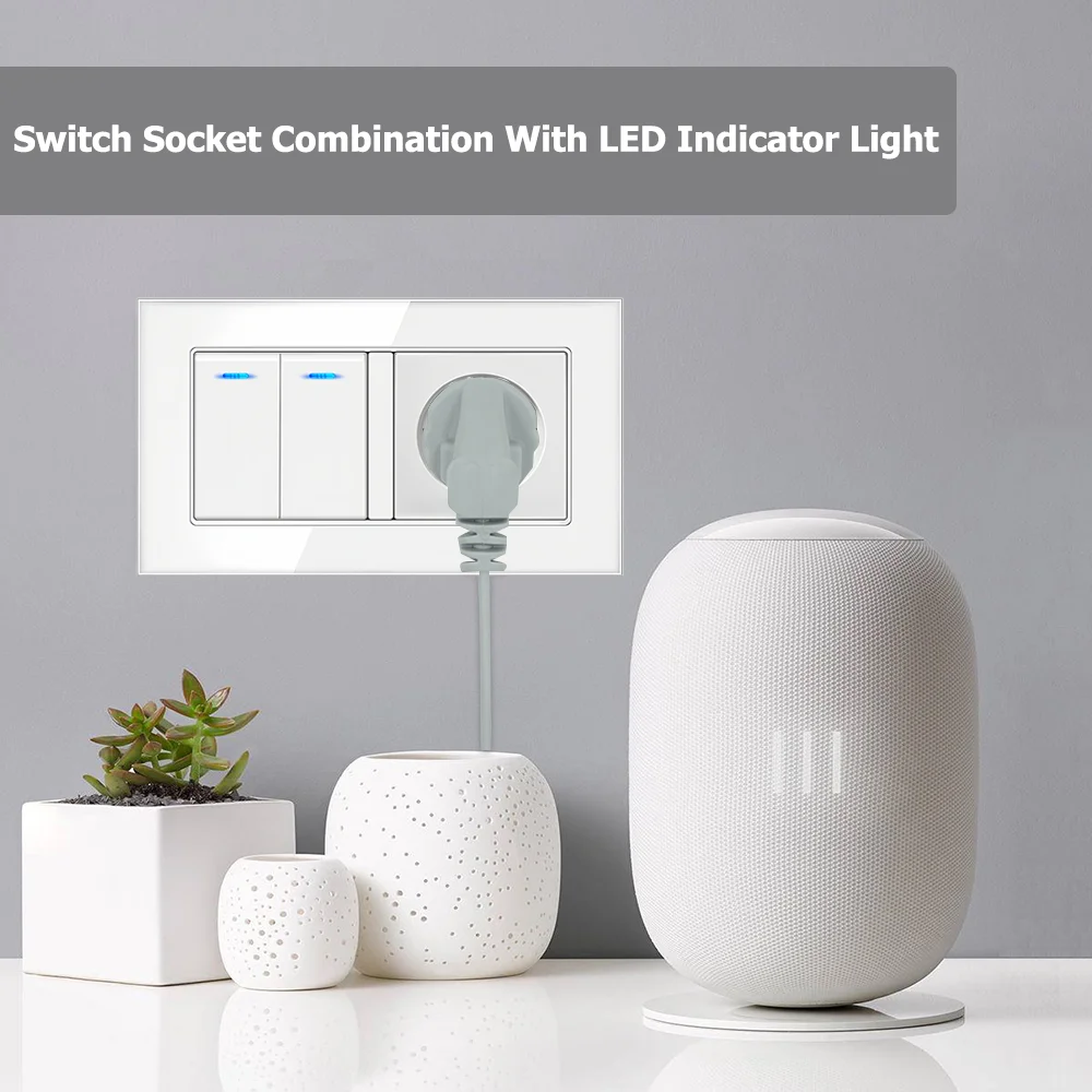 EIOMR 16A إسرائيل مقبس الطاقة الجدار التبديل ، USB معايير الإسرائيلية التوصيل المقبس ، لوحة زجاج كريستال مخرج كهربائي أبيض للمنزل #3