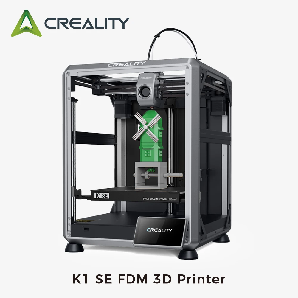 

Creality 2024 New K1 SE FDM 3D Printer 220x220x250mm Build Volume 600mm/s Printing Speed Dual-gear Direct Drive Extruder