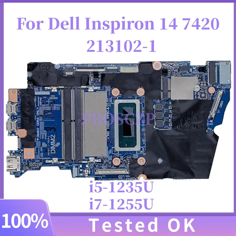 

Материнская плата для ноутбука с процессором i5-1235U i7-1255U 213102-1 для Dell Inspiron 14 7420, материнская плата 2-в-1 CN-0MPPFT 0DNR6 100% тест в порядке