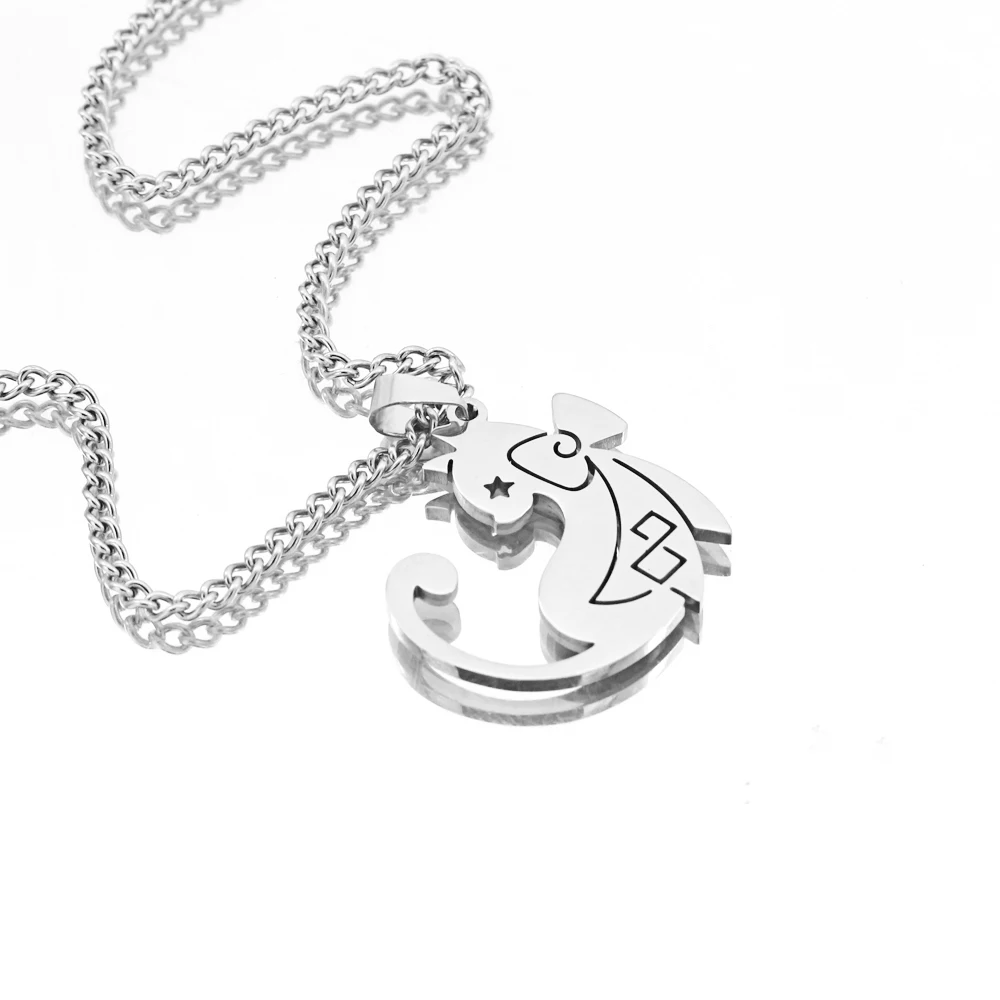 

Anime Genshin Impact Lyney Lynette Cosplay Cat Necklace Pendant Accessory Game Ambitus