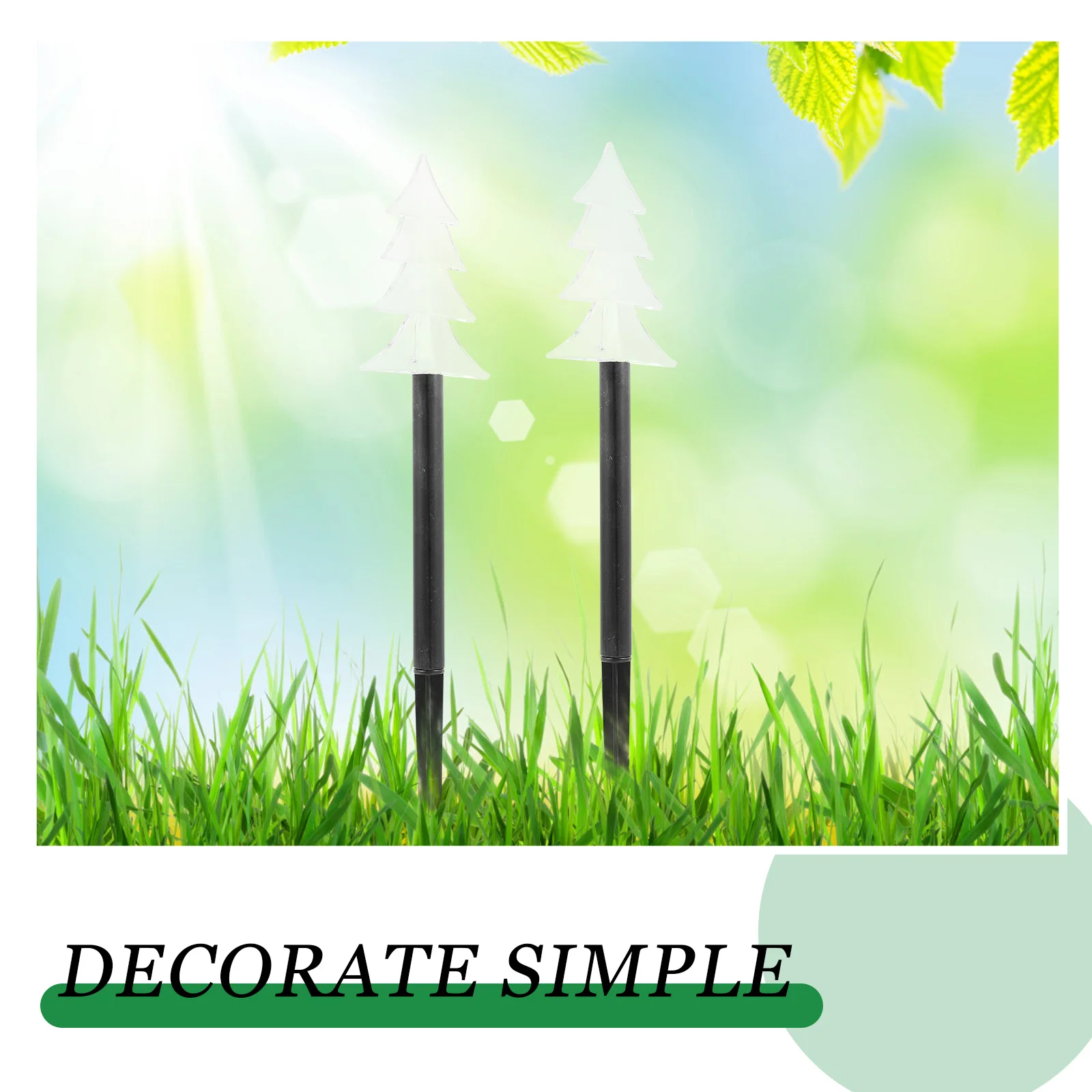 

5 Pcs Christmas Decorations Outdoor Tree Lights Decorative Lamp Decors Accessories for Garden