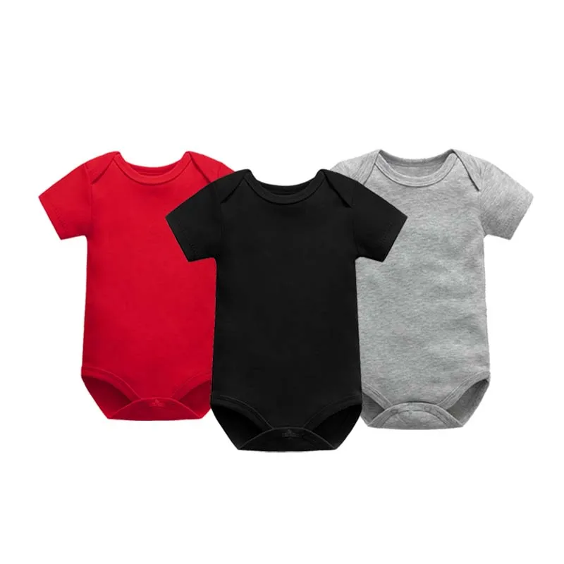 3 шт., детское хлопковое боди с коротким рукавом, на возраст 0-24 месяца