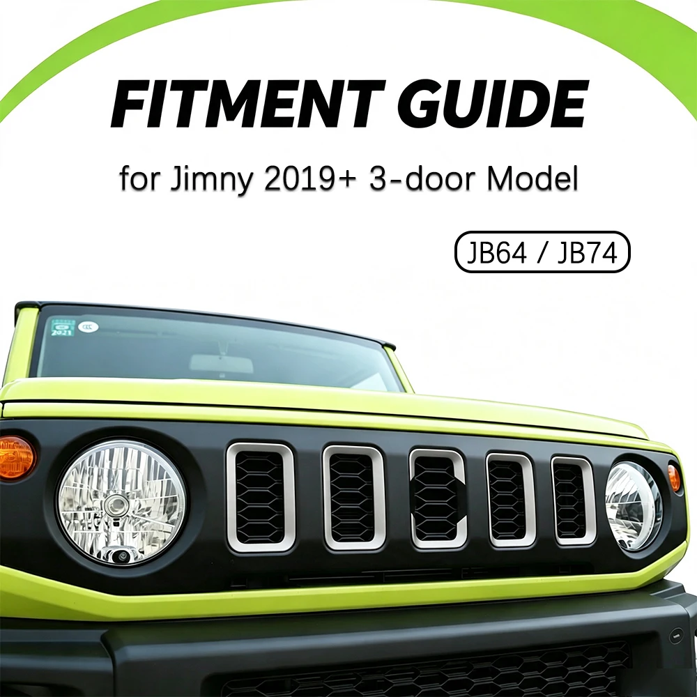 Racing Grille Trim Decoration Cover for Suzuki Jimny JB64 JB74 2019-2026 Bumper Grill Inserts Car Styling Exterior Accessories