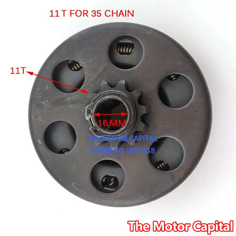 

Free Shipping high quality Motorcycle Go Kart Clutch parts for 11T 16MM 168 Engine