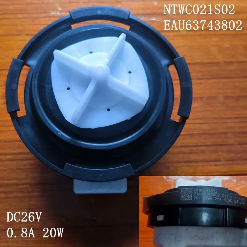 DC26V 0.8A 20W Drain Pump NTWC021S02 EAU63743802 Water Pump For LLGG Washing Machine Repair Parts