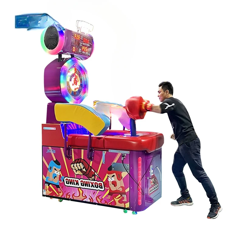 Coin Operated Electronic Adults Ultimate Big Punch Kick Boxing Vending Game Machine Train Arcade Boxing Machine