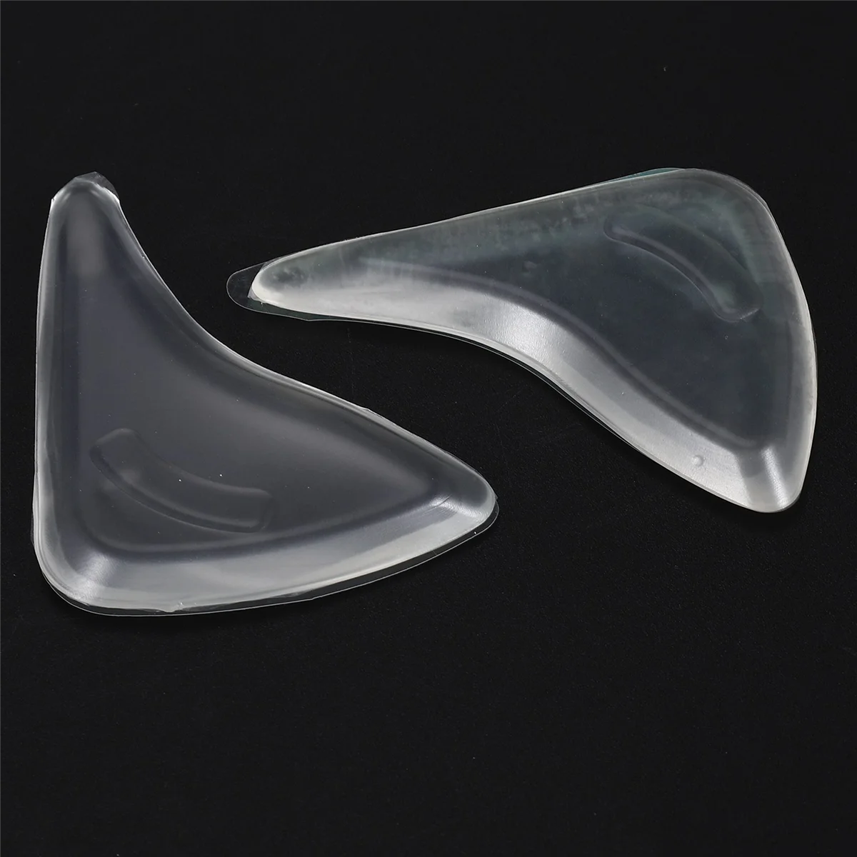 M21K زوج واحد من وسادات أصابع القدم الجلية للأحذية المدببة/الأحذية كبيرة جدًا --- شفاف