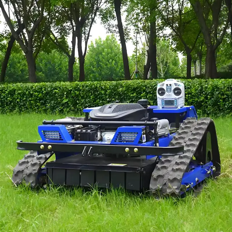 

Factory Direct CE/ISO certified Sale garden crawler grass cutter gasoline lawn mover Remote control lawn mower Robotic Lawn Mowe