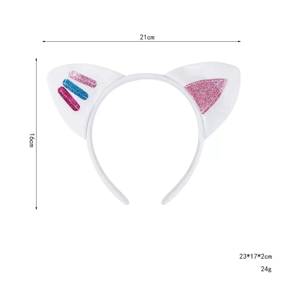 Punk-Werwolf-Cosplay-Stirnband, Halloween-Dämonenkopfbedeckung, Katzen-, Wolf- und Fuchskopf-Stirnband, niedliches Tier-Plüsch-Kopfbedeckung, Party-Kostüm-Requisiten – Detail 12