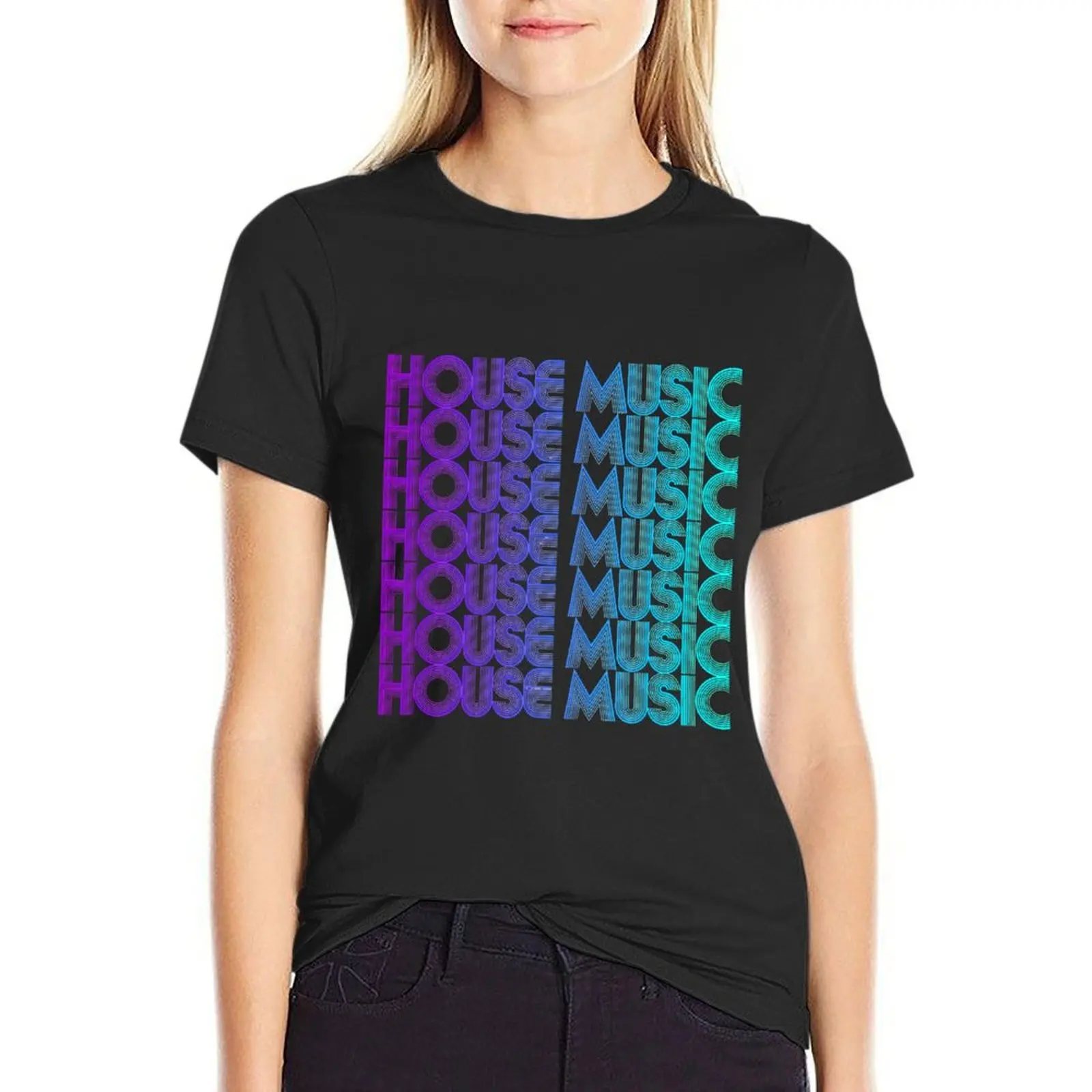 House Music Vaporwave Techno House Music EDM Lover DJ Gear T-Shirt cute clothes anime clothes Women t-shirts