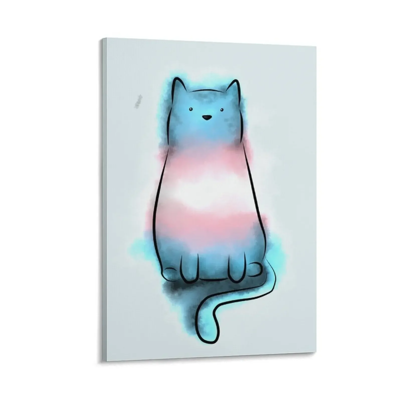 

Transgender pride cat Canvas Painting Luxury living room decoration decorative items for home