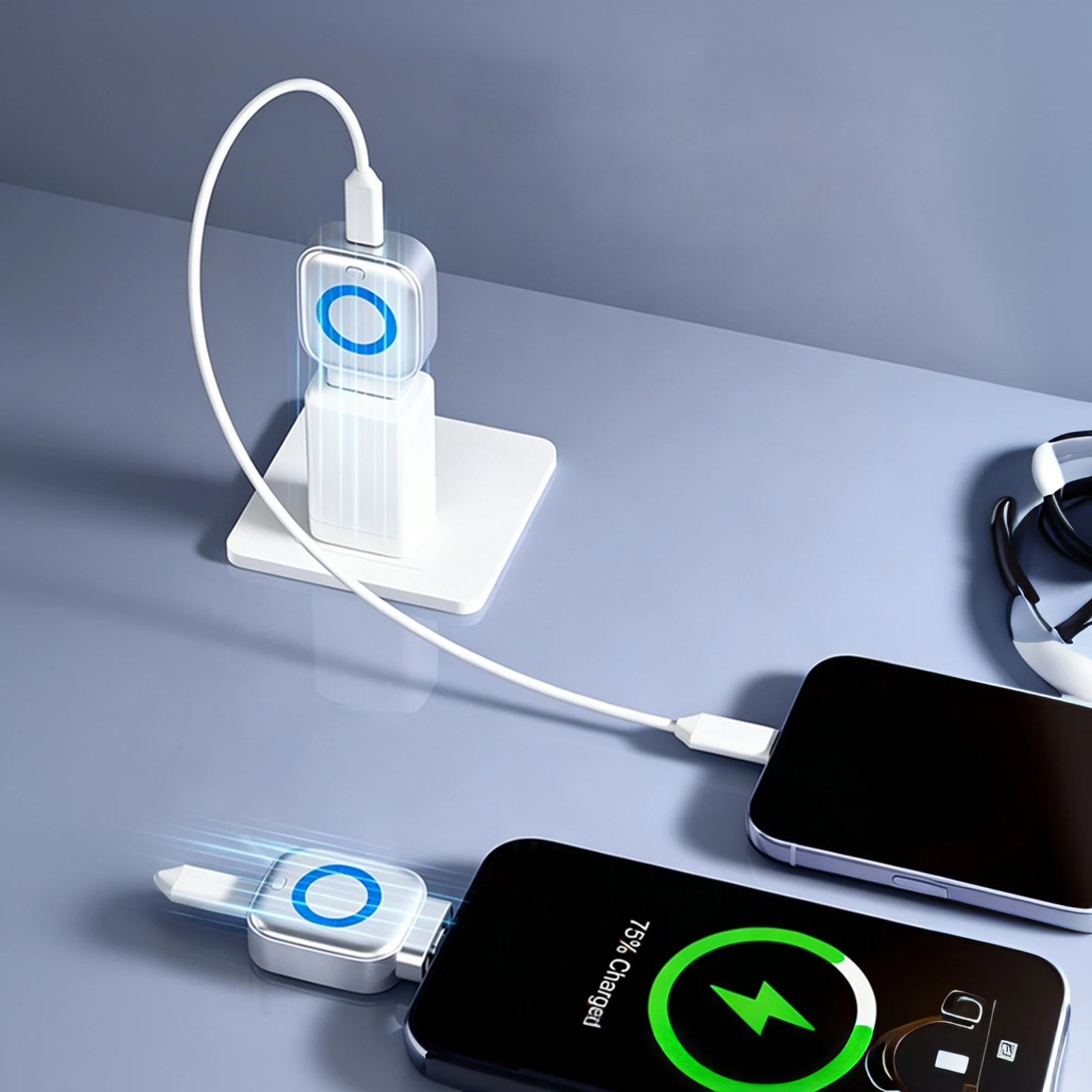 140W Full-Capacity Separator with Physical Cut-Off Charger Protector Smart Auto Stop Charging Adapter for Laptop Phone Tablet