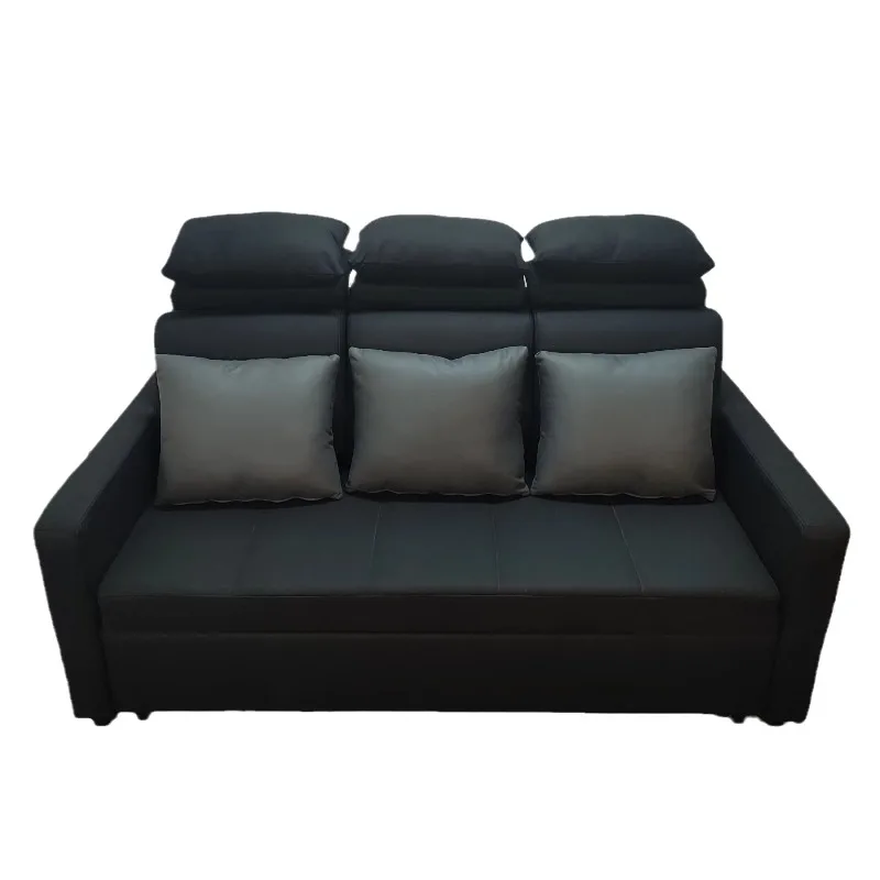 

Современный многофункциональный двойной складной диван для хранения вещей, одиночный кожаный диван для небольшой квартиры