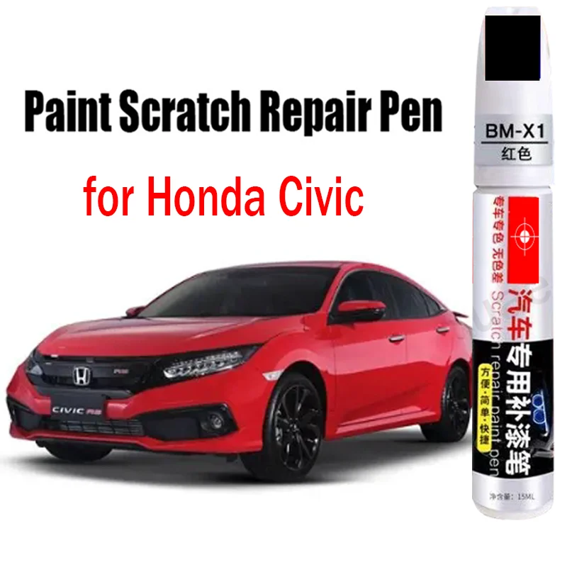 

Paint Scratch Repair Pen for Honda Civic Touch-Up Paint Accessories Black White Blue Gray Silver