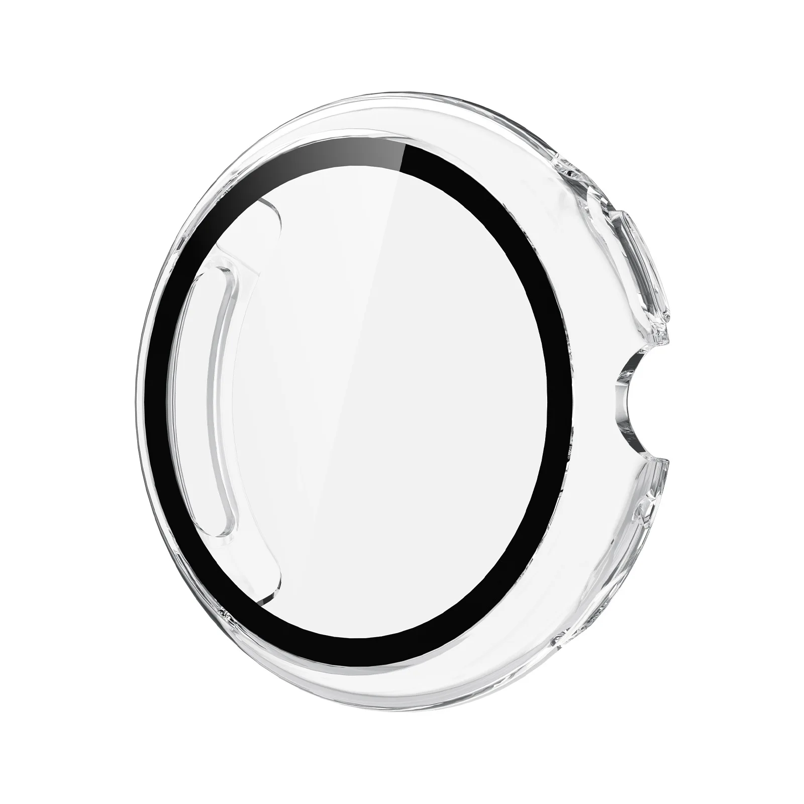 Gehärtetes Glas + Hülle für Google Pixel Watch 5 41mm 45mm, Hart-PC Rundumschutz-Bumper mit Displayschutzfolie für Google Pixel Watch 4