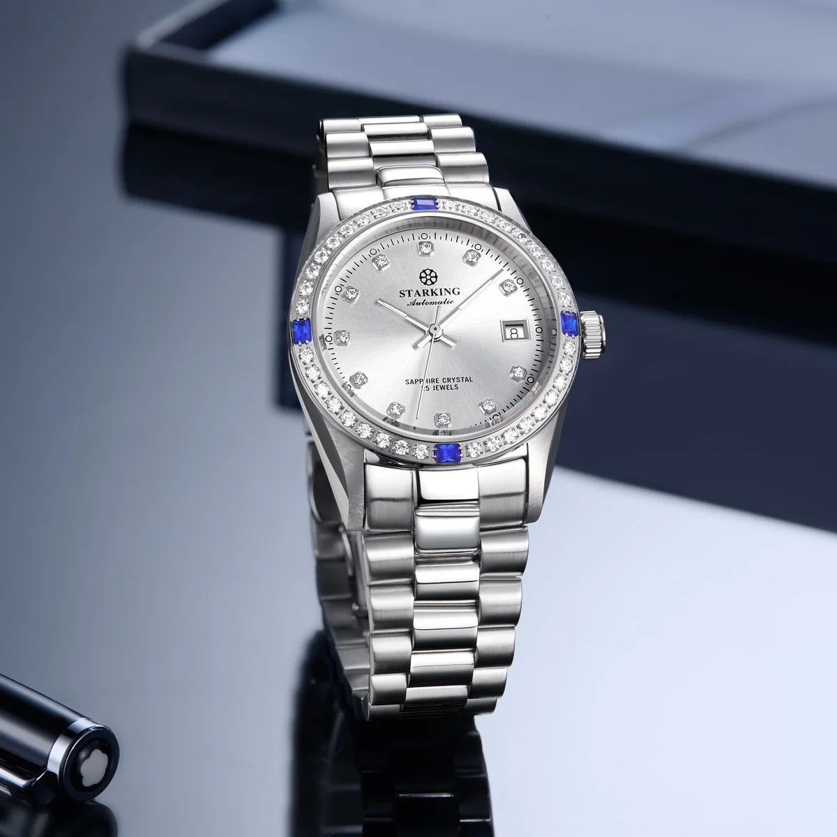 STARING Men's Fully Automatic Mechanical Watch AM0247 Synthetic Sapphire Glass Watch Men's Waterproof Clock Men's Business Watch