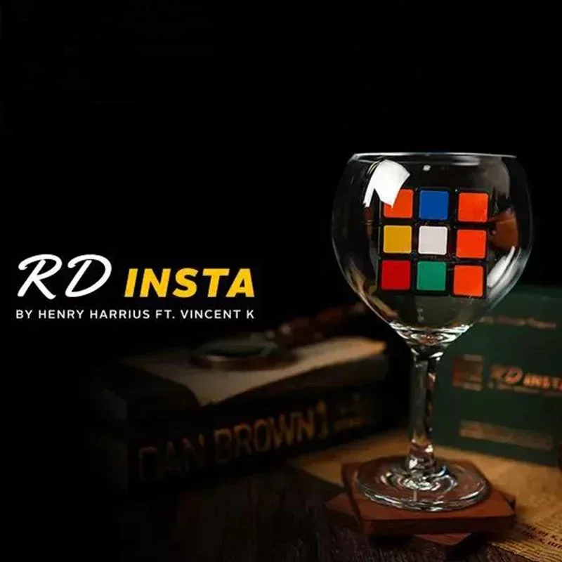 RD Insta By Henry Harrius (Gimmick and Online Instruct) Mentalism Street Illusion Cube Magic Tricks for Professional Magicians