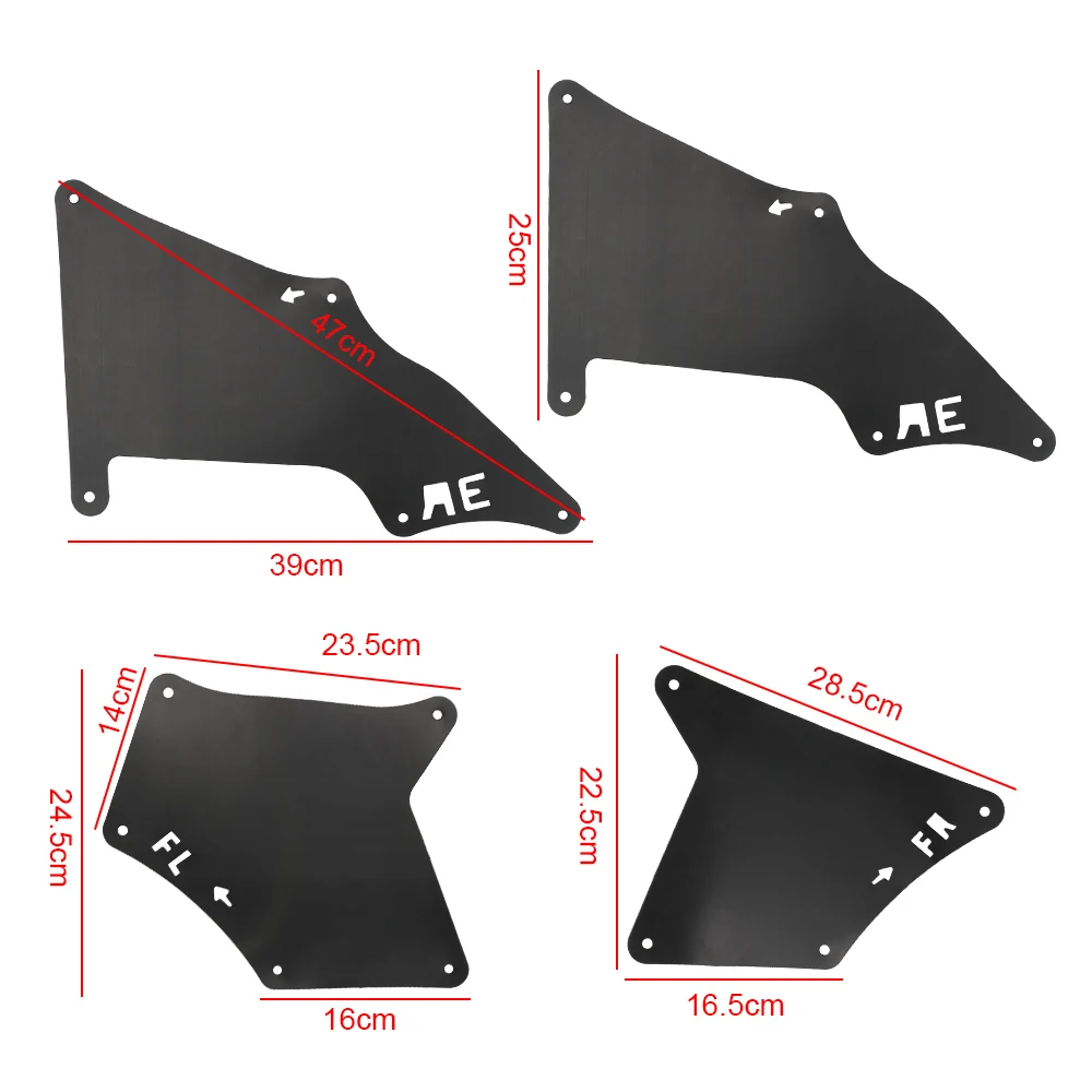 Front Rear Car Mud Flaps Outside Parts Mudguards Fender Splash Guards Mud Flap 4pcs/set For Toyota Land Cruiser Prado 2003-09