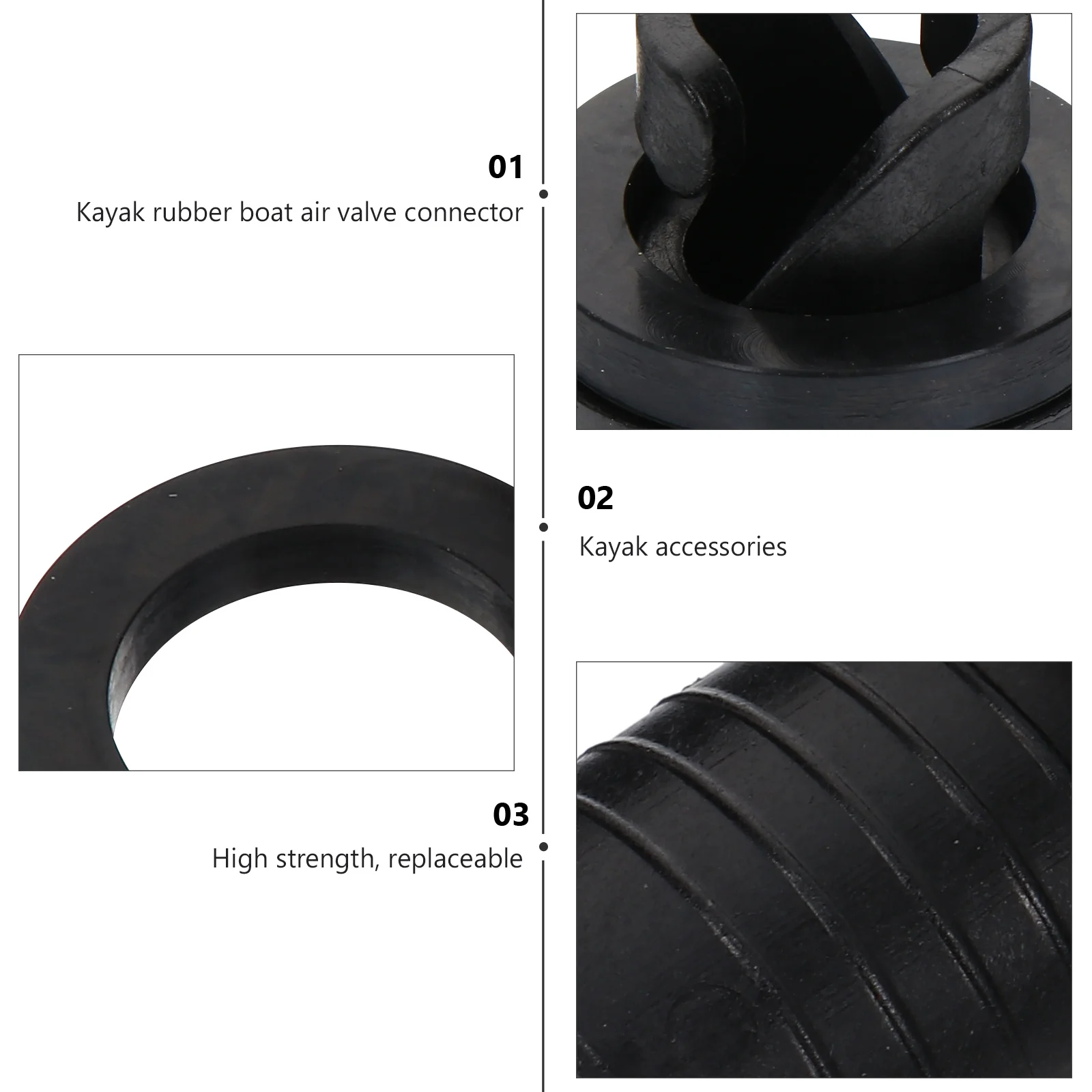 

1pc Boat Air Valves Hose Adapter Nylon Lightweight Multifunction Connector For Foot Pump Kayak Inflatable Water