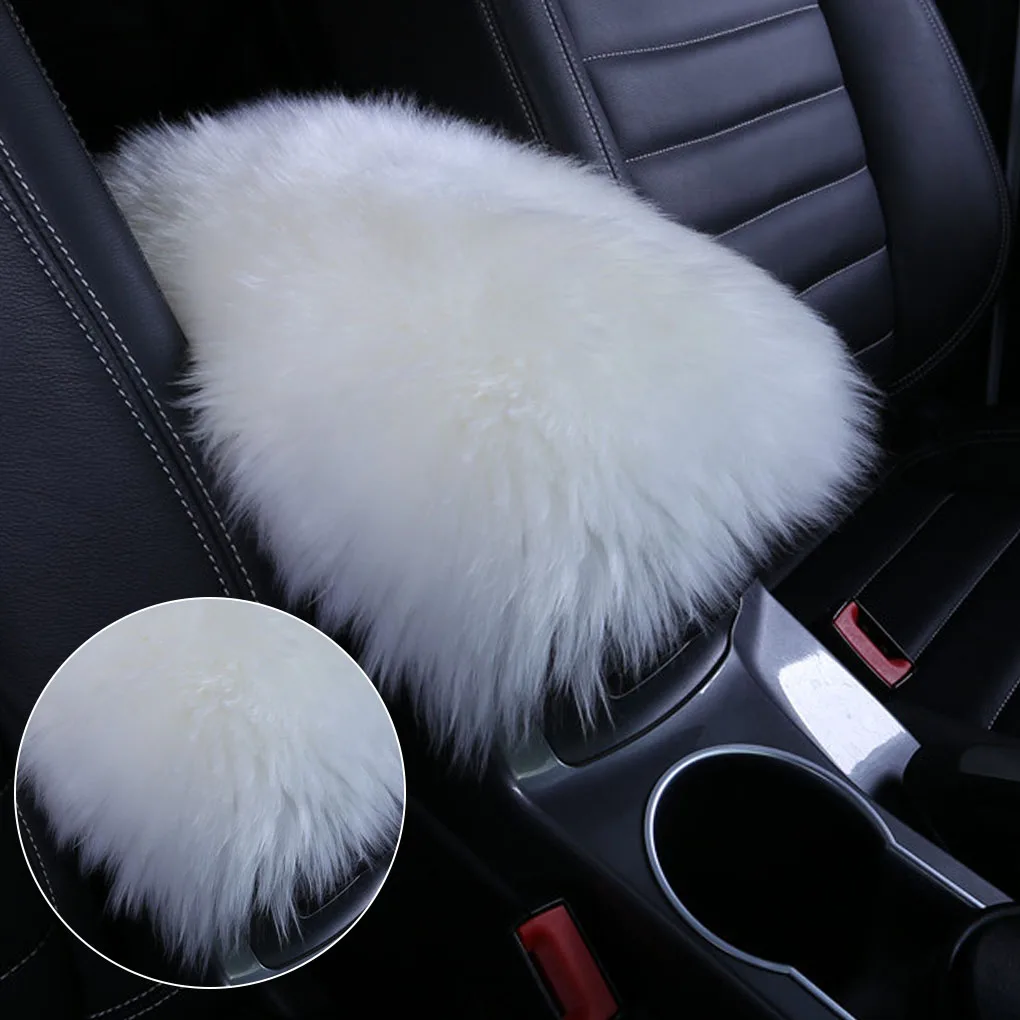 

Универсальный автомобильный подлокотник, подушка для сиденья, авто центральная консоль, искусственная кожа, плюшевый коврик, зимний теплый мягкий коврик