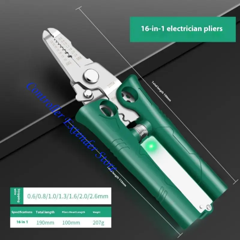 N84B Несколько инструментов из нержавеющей стали для электриков объединяет обработку проволоки