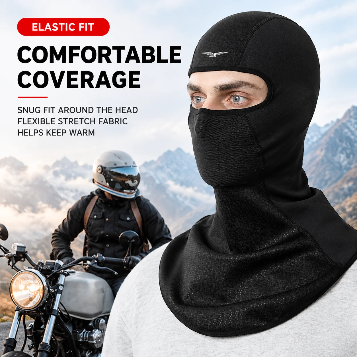 For Moto Guzzi Breva 850 1100 1200 GRISO BREVA 1100 Motorcycle Head Cover Windproof Lining Mask Riding Cold Neck Ski Mask Winter