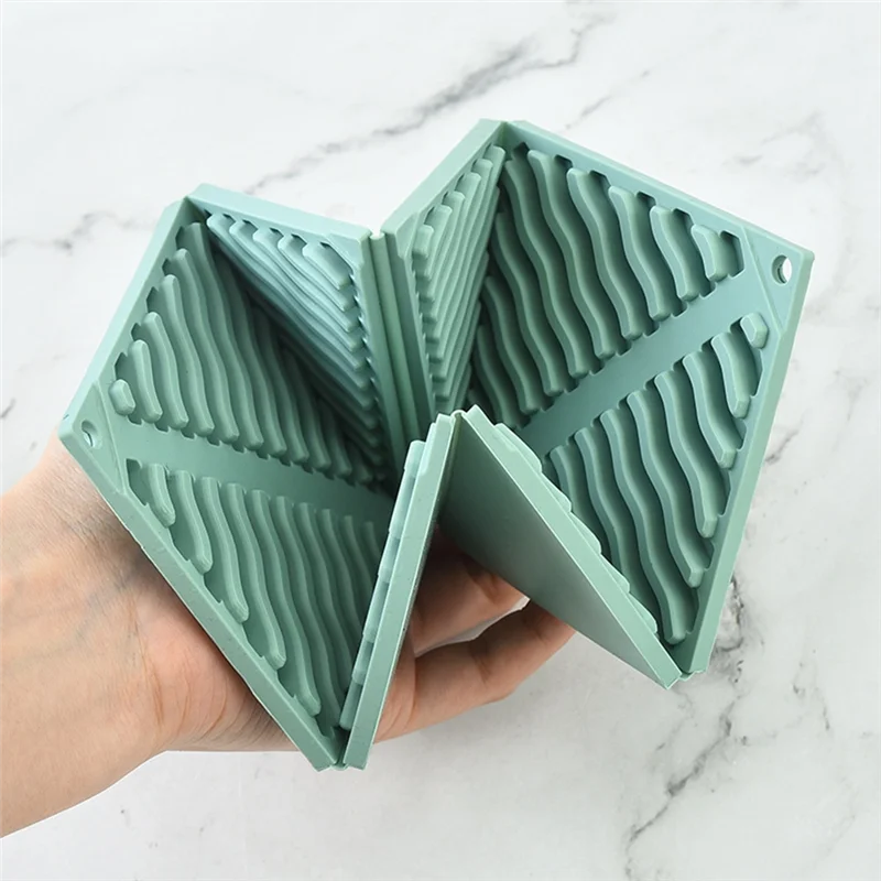 HGHO Folding Placemats, Insulation Mats, Tableware Coasters Portable Household Storage Placemats Kitchen Gadgets