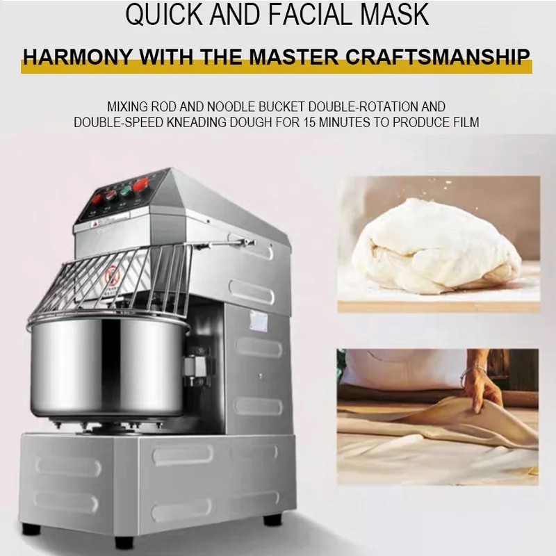 Stainless Steel Bread Dough Mixer Machine Commercial Pizza Dough Maker Flour Mixer Dough Kneader