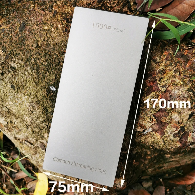 Piedra de afilar de diamante, piedra afiladora de cuchillos de cocina con almohadilla antideslizante de esponja, piedras húmedas para afilar, 1 ud.