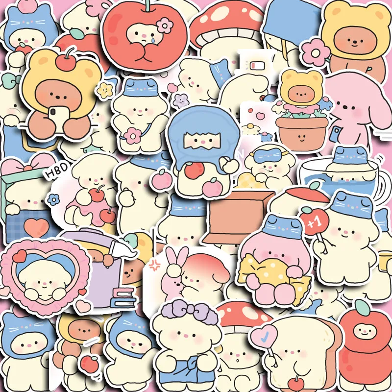 Autocollants de dessin animé doux et mignon, 40 pièces, décalcomanies sur le thème des fruits ours pour journaux, bouteilles d'eau, coque de téléphone, décor, enregistrement, magasin YourLife
